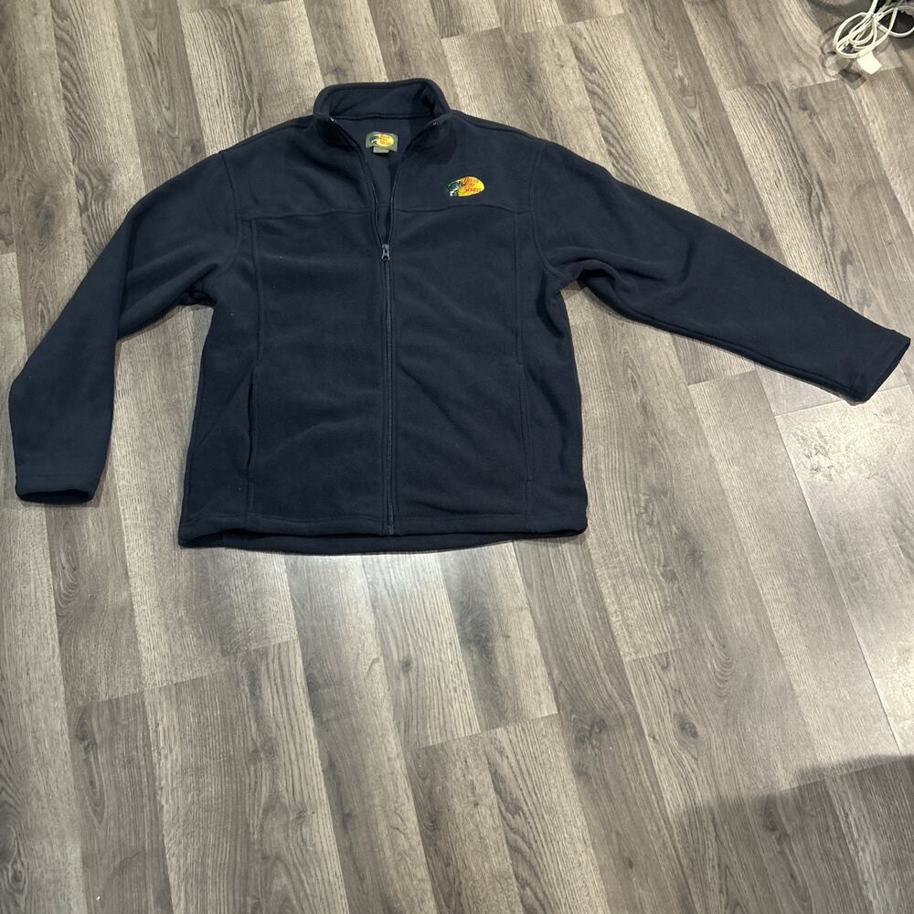 Men’s Medium Dark Blue Fleece Bass Pro Zip Up